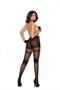 Sheer pantyhose with horizontal detail