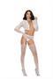 Crochet suspender pantyhose