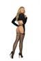 Fishnet thigh hi and garter belt