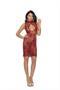 Lace dress with keyhole front