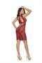 Lace dress with keyhole front