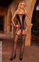 Three piece set- camisette, g-string and stockings