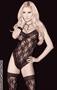 Lace teddy and matching thigh-his
