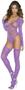 Sheer long sleeve hexagon pattern teddy and matching stockings.