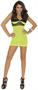 Opaque And Fishnet Mini Dress