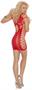 Opaque mini dress with cut out detailing.
