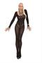 Opaque long sleeve bodystocking