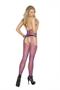 Fishnet suspender bodystocking with open crotch.
