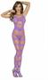 Strappy bodystocking with open crotch.
