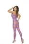 Strappy bodystocking with open crotch.