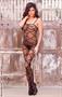 Sheer criss cross bodystocking