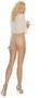 Sheer crotchless pantyhose