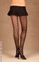 Sheer pantyhose with pattern