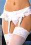 Satin garter belt