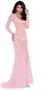 Long sleeve lace gown