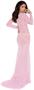 Long sleeve lace gown