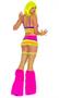 Neon Nites Lycra Bra Top With Mini Skirt