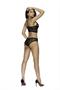 Lace cami top with underwire demi cups