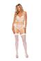 Embroidered mesh cami top with underwire cups - Plus