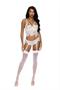 Eyelash lace cami top with underwire demi cups