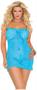 Plus Size Stretch Lace Chemise with Satin Bow Detail