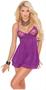 Mesh double layered chemise