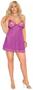 Mesh double layered chemise