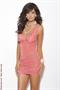 Ruched mesh chemise