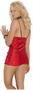 Charmeuse baby doll with lace trim and matching g-string
