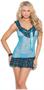 Mesh babydoll with matching g-string