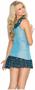 Mesh babydoll with matching g-string
