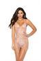 Lace babydoll with adjustable straps