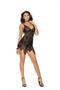 Lace babydoll with adjustable straps