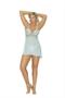 Mesh babydoll with crochet bodice - Plus