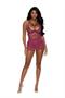 Lace and mesh baby doll