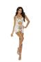 Embroidered mesh babydoll