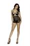 Lace babydoll with underwire demi cups