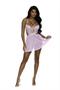 Lace and mesh babydoll with underwire cups