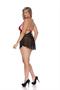 Mesh and lace halter heck babydoll