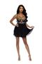 Scalloped lace and mesh babydoll