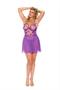 Embroidered mesh babydoll