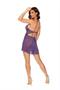 Scalloped lace halter neck babydoll with underwire cups