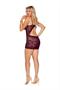 Scalloped babydoll with underwire cups, strappy front detail
