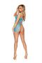Eyelash lace and satin babydoll with underwire cups