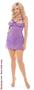 Mesh & lace cupless baby doll with matching g-string