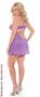 Mesh & lace cupless baby doll with matching g-string