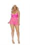 Lace and mesh babydoll - Plus