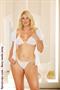 Mesh string bra top and g-string