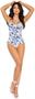 Stretch floral bustier