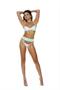 Stretch satin bra with underwire cups